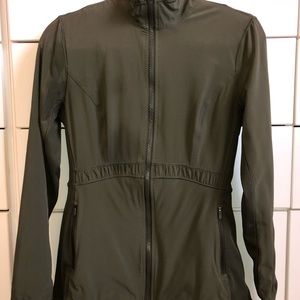 LULULEMON Round Trip Jacket Sz 8 Olive Green